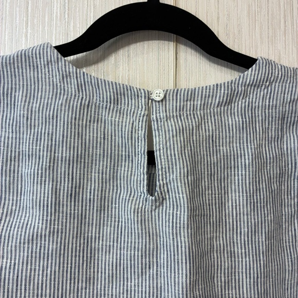 Quince Gray Striped Tank Top - Picture 3 of 6